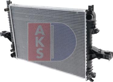 AKS Dasis 220001N - Radiator, engine cooling autospares.lv