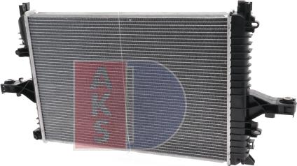 AKS Dasis 220016N - Radiator, engine cooling autospares.lv