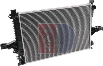 AKS Dasis 220016N - Radiator, engine cooling autospares.lv