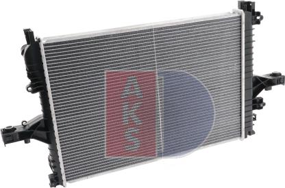 AKS Dasis 220016N - Radiator, engine cooling autospares.lv