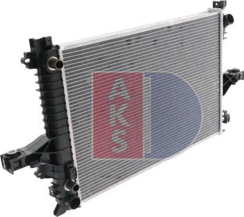 AKS Dasis 220016N - Radiator, engine cooling autospares.lv