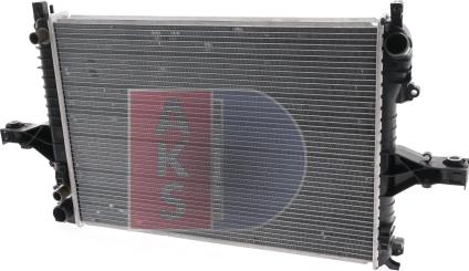 AKS Dasis 220016N - Radiator, engine cooling autospares.lv