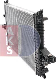 AKS Dasis 220016N - Radiator, engine cooling autospares.lv