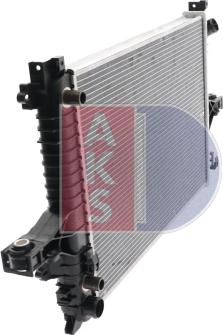 AKS Dasis 220016N - Radiator, engine cooling autospares.lv