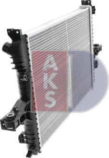 AKS Dasis 220016N - Radiator, engine cooling autospares.lv