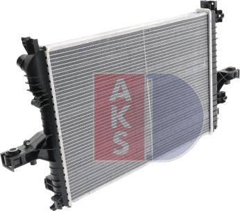 AKS Dasis 220016N - Radiator, engine cooling autospares.lv