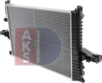 AKS Dasis 220016N - Radiator, engine cooling autospares.lv