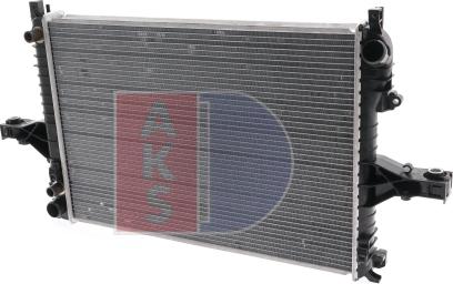 AKS Dasis 220016N - Radiator, engine cooling autospares.lv