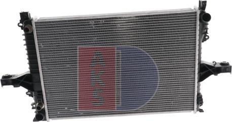 AKS Dasis 220016N - Radiator, engine cooling autospares.lv