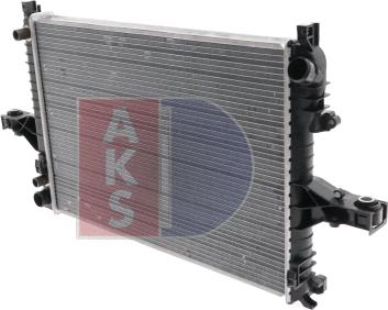 AKS Dasis 220016N - Radiator, engine cooling autospares.lv