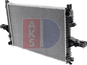 AKS Dasis 220025N - Radiator, engine cooling autospares.lv