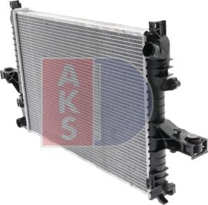 AKS Dasis 220025N - Radiator, engine cooling autospares.lv