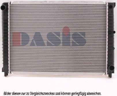 AKS Dasis 220020N - Radiator, engine cooling autospares.lv