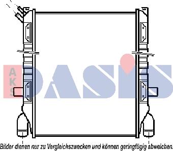 AKS Dasis 270004N - Radiator, engine cooling autospares.lv