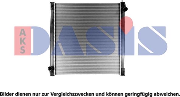 AKS Dasis 270070SXB - Radiator, engine cooling autospares.lv