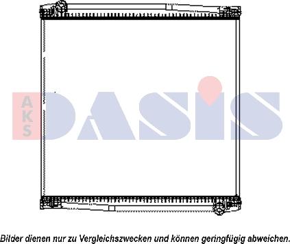 AKS Dasis 270070S - Radiator, engine cooling autospares.lv