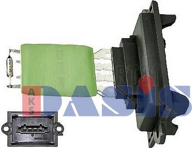 AKS Dasis 740237N - Resistor, interior blower autospares.lv