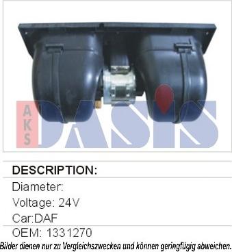 AKS Dasis 742450N - Interior Blower autospares.lv