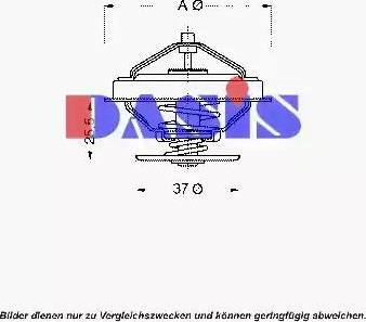 AKS Dasis 750715N - Coolant thermostat / housing autospares.lv