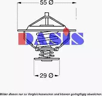 AKS Dasis 751961N - Coolant thermostat / housing autospares.lv