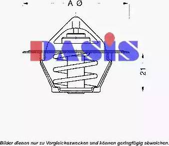 AKS Dasis 751815N - Coolant thermostat / housing autospares.lv