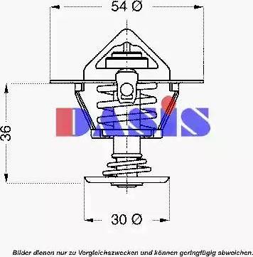 AKS Dasis 751821N - Coolant thermostat / housing autospares.lv