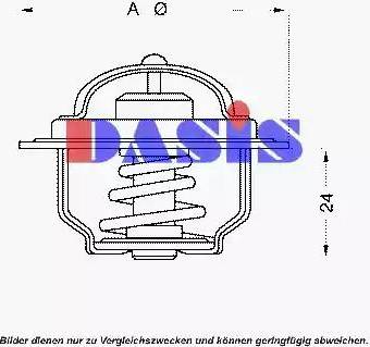 AKS Dasis 751765N - Coolant thermostat / housing autospares.lv