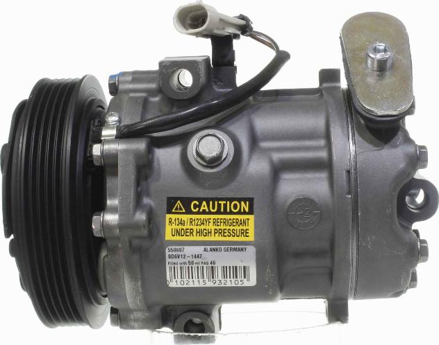 Alanko 10550607 - Compressor, air conditioning autospares.lv