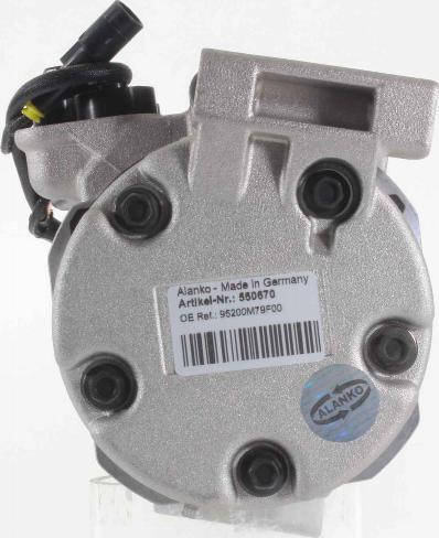 Alanko 10550670 - Compressor, air conditioning autospares.lv