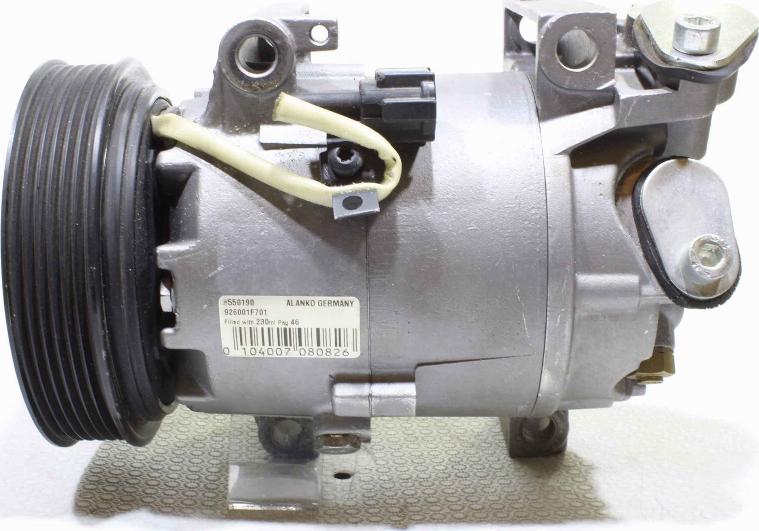 Alanko 10550190 - Compressor, air conditioning autospares.lv