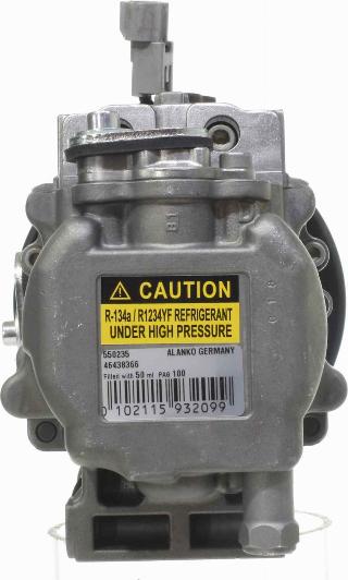 Alanko 10550235 - Compressor, air conditioning autospares.lv