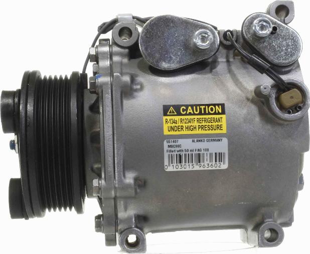 Alanko 10551407 - Compressor, air conditioning autospares.lv