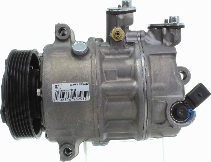 Alanko 10551522 - Compressor, air conditioning autospares.lv