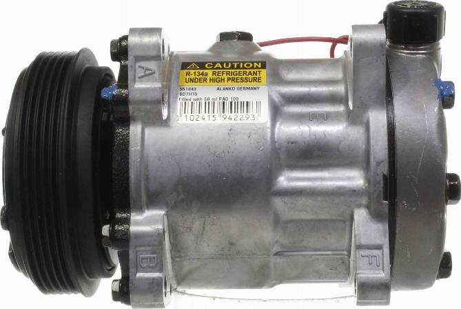 Alanko 10551043 - Compressor, air conditioning autospares.lv