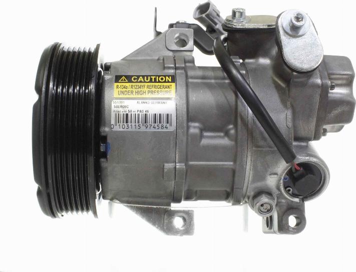 Alanko 10551391 - Compressor, air conditioning autospares.lv