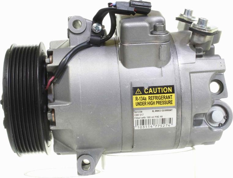 Alanko 10551238 - Compressor, air conditioning autospares.lv