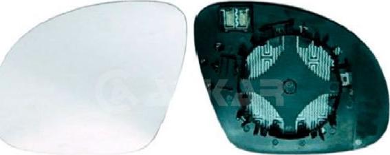 Alkar 6401611 - Mirror Glass, outside mirror autospares.lv