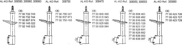 AL-KO 308553 - Shock Absorber autospares.lv