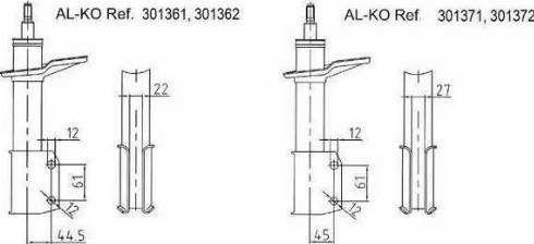 AL-KO 301371 - Shock Absorber autospares.lv