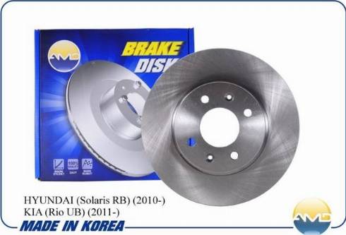 AMD AMD.BD262 - Brake Disc autospares.lv