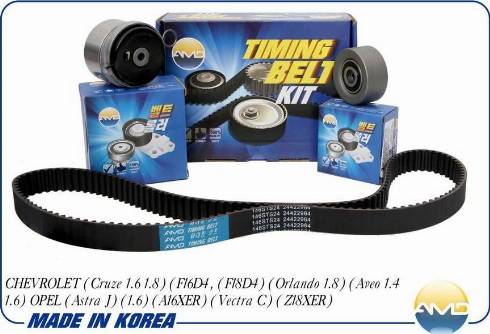 AMD AMD.KITBR22 - Timing Belt Set autospares.lv