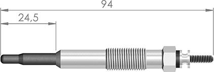 A-N PARTS 094 245 - Glow Plug autospares.lv