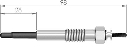 A-N PARTS 096 475 - Glow Plug autospares.lv