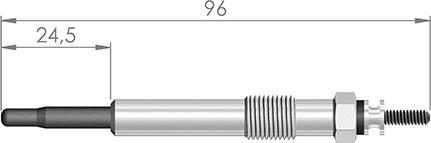 A-N PARTS 096 301 - Glow Plug autospares.lv