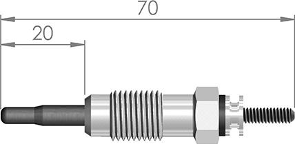 A-N PARTS 066 198 - Glow Plug autospares.lv