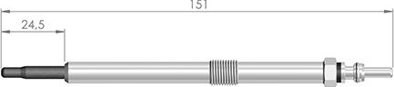 A-N PARTS 150 351 - Glow Plug autospares.lv