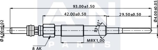 A-N PARTS A-N094003 - Glow Plug autospares.lv