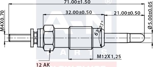 A-N PARTS A-N066146 - Glow Plug autospares.lv