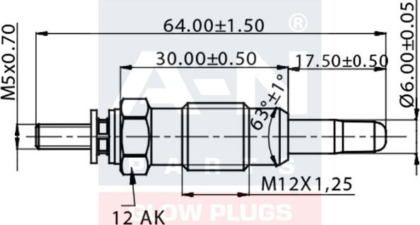 A-N PARTS A-N061381 - Glow Plug autospares.lv