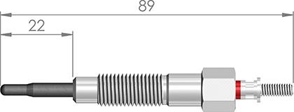 A-N PARTS A-N089051 - Glow Plug autospares.lv